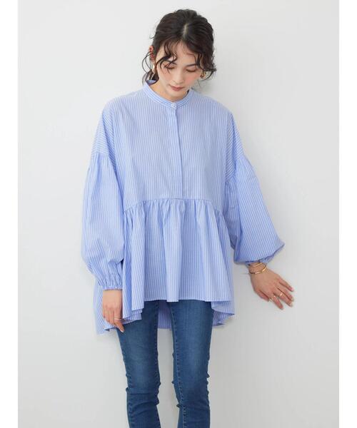 「AMERICAN HOLIC」 7分袖ブラウス L ブラック レディース_画像7