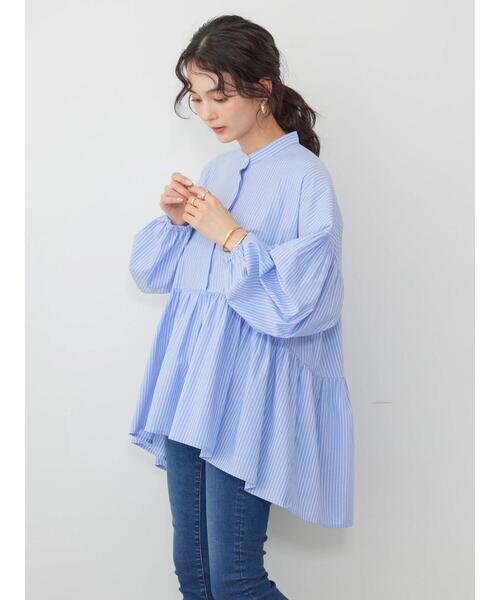「AMERICAN HOLIC」 7分袖ブラウス L ブラック レディース_画像8