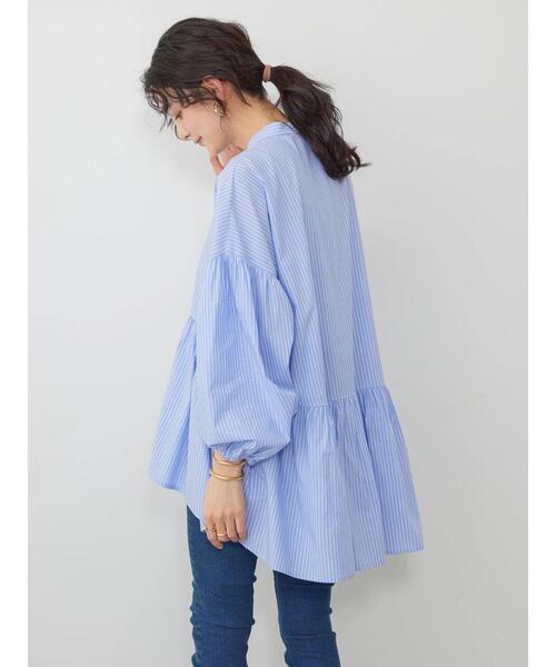 「AMERICAN HOLIC」 7分袖ブラウス L ブラック レディース_画像9