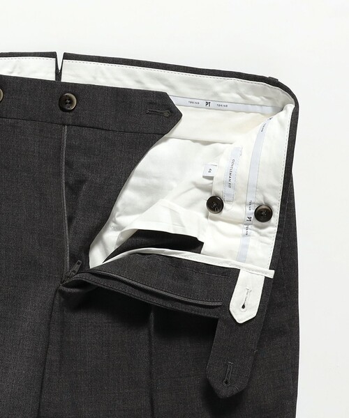 パンツ 「別注」PT TORINO / GENTLEMAN-F トラベル 1プリーツ スラックス メンズの画像