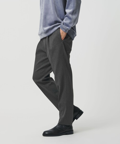 BEAUTY＆YOUTH UNITED ARROWS スラックス ツイル 1プリーツ テーパード