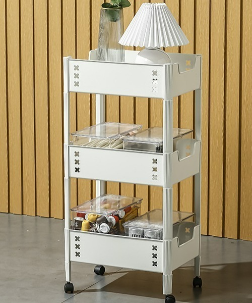 収納 キャスター付きで移動可能な3段ラック : ZOZOTOWN Yahoo!店