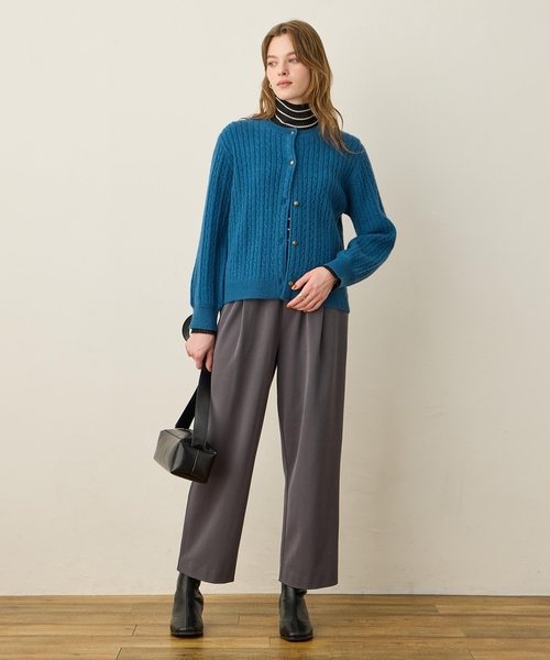 LE SOUK HOLIDAY（ルスークホリデー） パンツ 裏起毛ストレッチタック