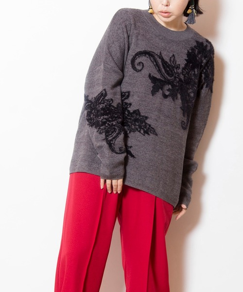 OSMOSIS（オズモーシス） ニット セーター ジャガードニットプル