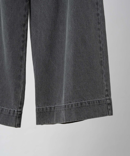 「soerte」 ブーツカットデニムパンツ 2 グレー メンズ_画像9