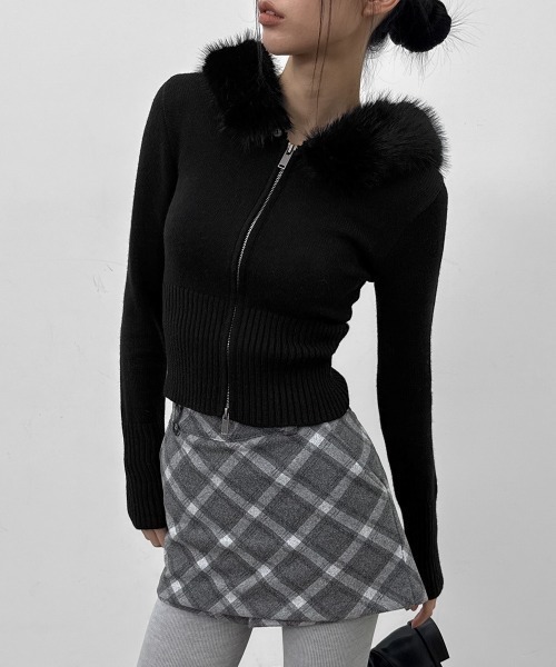 BLACKUP [MADE] エクシブファーフードジップアップ BLACKUP（ブラックアップ） パーカー 「MADE」 エクシブファーフード