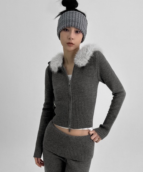 BLACKUP（ブラックアップ） パーカー 「MADE」 ファートリミングニット