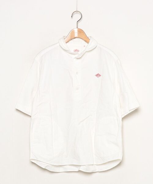 Danton（ダントン） 半袖シャツ 36 ホワイト レディース : ZOZOTOWN 