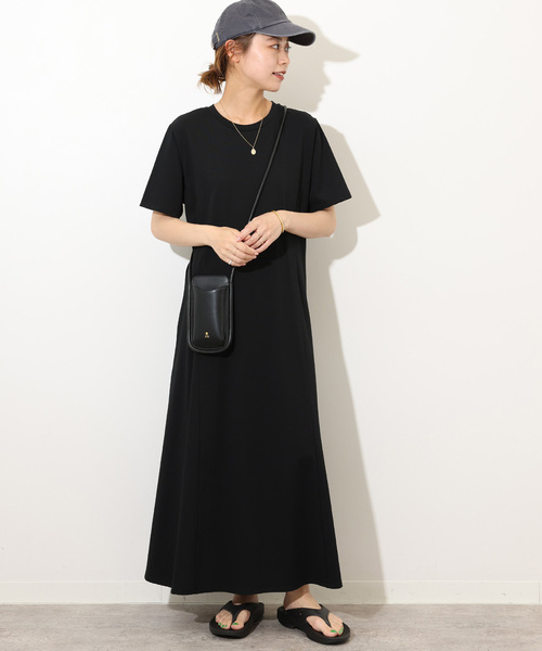 「JOURNAL STANDARD relume」 半袖ワンピース FREE ブラック レディース_画像2