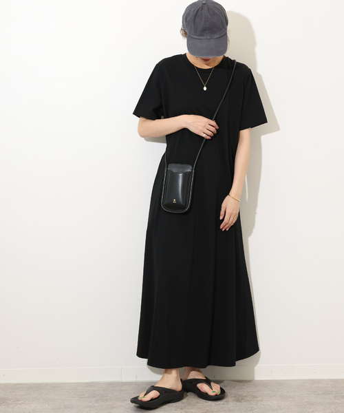 「JOURNAL STANDARD relume」 半袖ワンピース FREE ブラック レディース_画像3