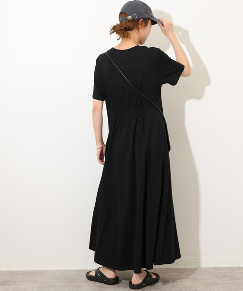 「JOURNAL STANDARD relume」 半袖ワンピース FREE ブラック レディース_画像5