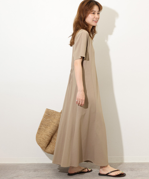 「JOURNAL STANDARD relume」 半袖ワンピース FREE ブラック レディース_画像9