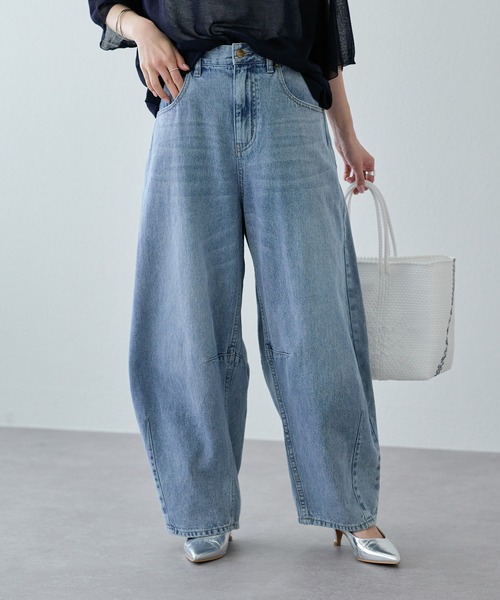 pual ce cin 「PUAL CE CIN」 デニムパンツ MEDIUM ブルー レディース