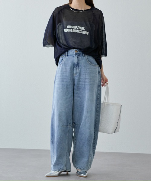 pual ce cin 「PUAL CE CIN」 デニムパンツ MEDIUM ブルー レディース