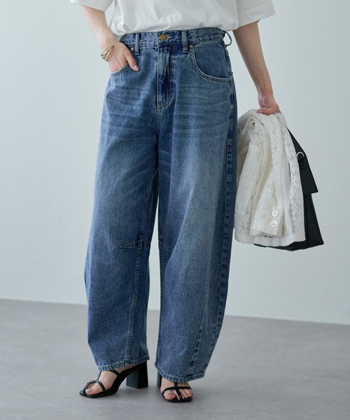 pual ce cin 「PUAL CE CIN」 デニムパンツ MEDIUM ブルー レディース