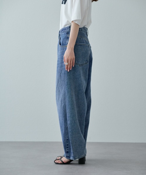 pual ce cin 「PUAL CE CIN」 デニムパンツ MEDIUM ブルー レディース