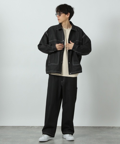 「LAKOLE」 ジャケット MEDIUM ブラック メンズ_画像5