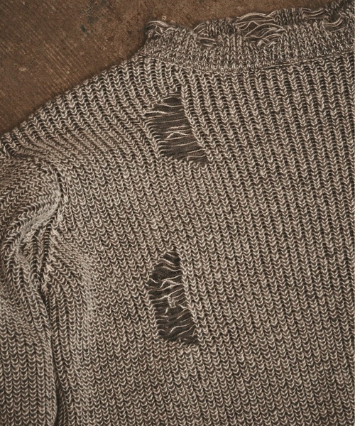 「ALL RUNS」 長袖ニット L ローズ メンズ_画像8