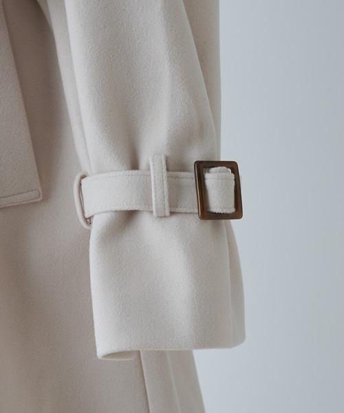 「one after another NICE CLAUP」 ステンカラーコート LARGE ブラック レディース_画像8