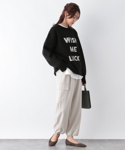 「GLOBAL WORK」 カーゴパンツ MEDIUM ダークグレー レディース_画像5