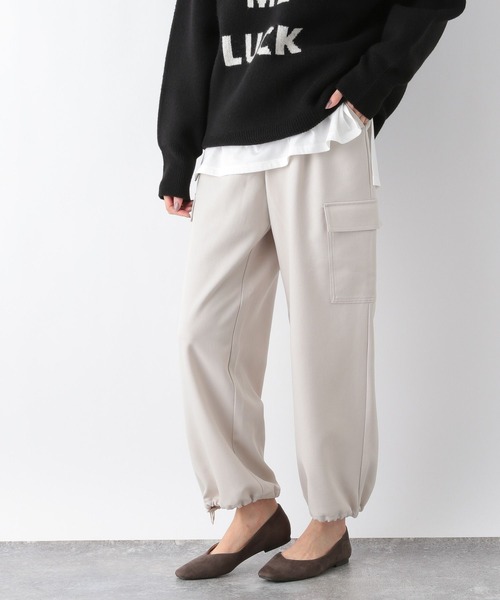 「GLOBAL WORK」 カーゴパンツ MEDIUM ダークグレー レディース_画像9
