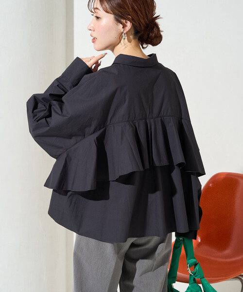 サイト完売！！Myu ミリタリーバックフリルシャツ♡ Myu