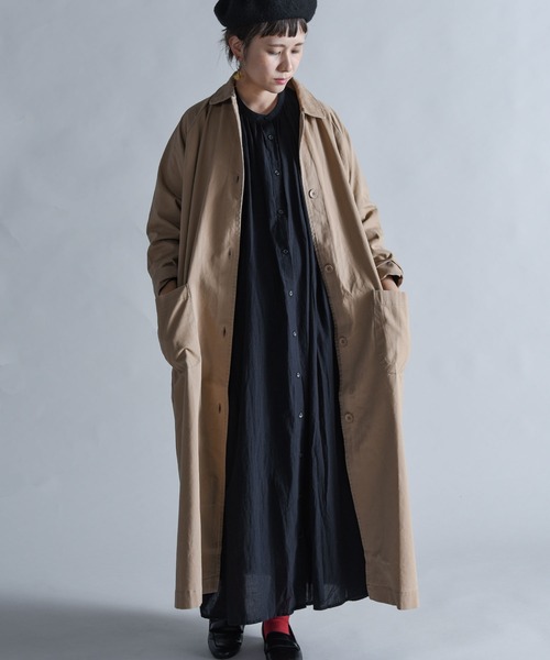 「folka」 ステンカラーコート ONE SIZE ブラウン レディース_画像3