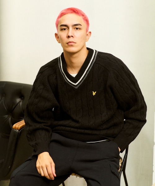 「ムラサキスポーツ」 長袖ニット M オフホワイト メンズ_画像6