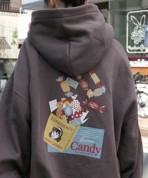 「CORNERS」 「Lots of Love」プルオーバーパーカー FREE ブルー系その他 レディース_画像3