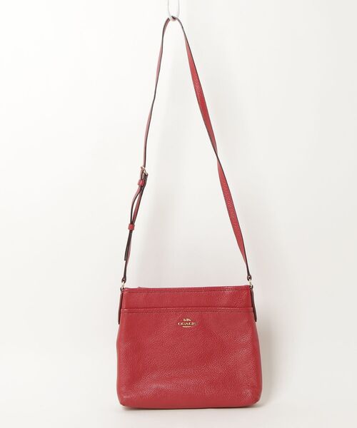 COACH ショルダーバッグ 赤 中古・古着通販】COACH (コーチ) ショルダーバッグ レッド｜ブランド