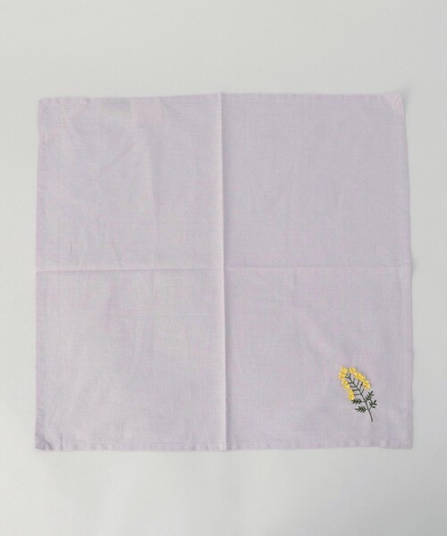 212 KITCHEN STORE エプロン 刺繍フラワー ミモザ マルチクロス