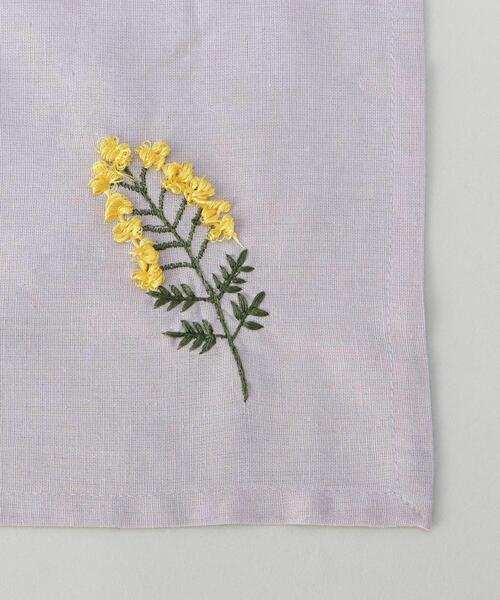 212 KITCHEN STORE エプロン 刺繍フラワー ミモザ マルチクロス