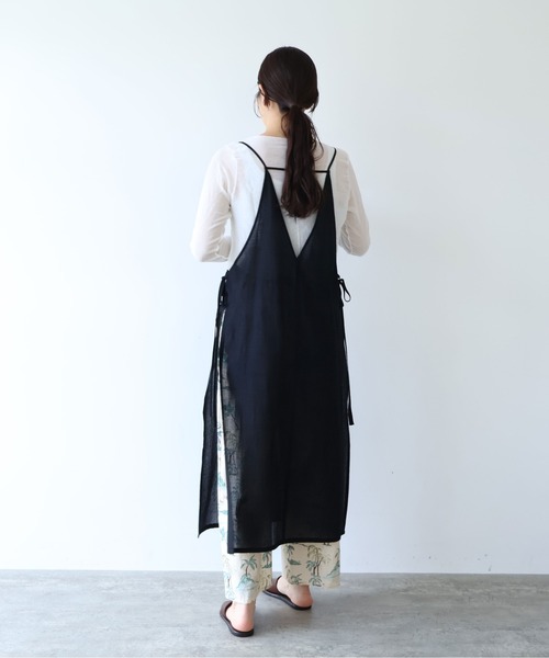 yuni ワンピース sheer summer Wool-Polyester Voil strings キャミ