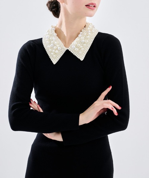 「JENNE」 ニットワンピース MEDIUM ブラウン レディースの画像