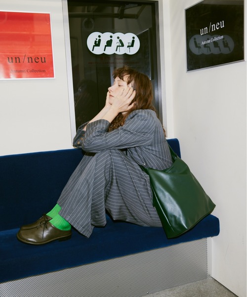 「un/neu」 2WAYバッグ FREE グリーン レディース_画像3