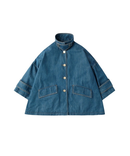 デニムジャケット gジャン HUMBIE DNM JACKET MB レディースの画像