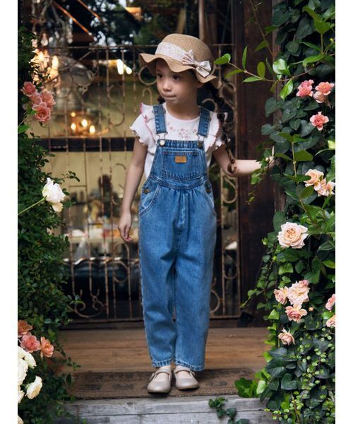【タグ付未着用】シーニューヨーク Demi Kids Dress 12Y 子供服 JAMIE KAY（ジェイミーケイ） tシャツ リブフラワー刺繍トップス