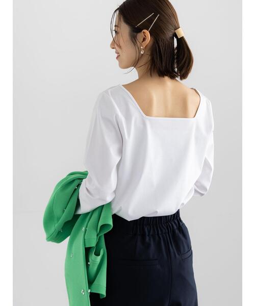 Te chichi（テチチ） tシャツ 前後2WAYネックデザインロンT「2026
