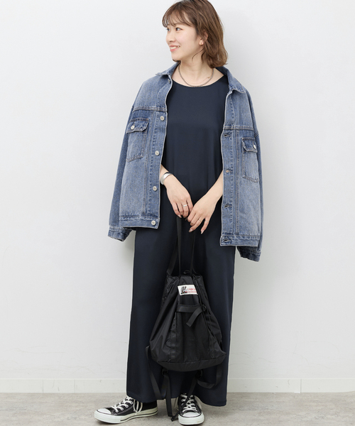 JOURNAL STANDARD ノースリーブロングワンピース ブラック JOURNAL STANDARD relume（ジャーナルスタンダード レリューム