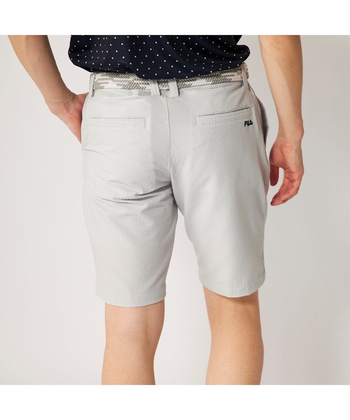 パンツ FILA GOLF フィラゴルフ ゴルフウェア UVカット ストレッチ サッカー素材 ショートパンツ メンズ_11