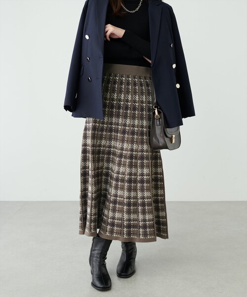 「natural couture」 フレアスカート FREE モカ レディース_画像9