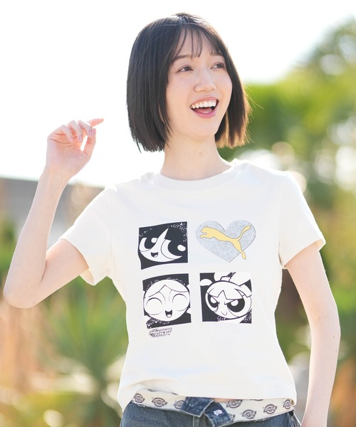 PUMA（プーマ） tシャツ レディース パワーパフガールズ コラボ T