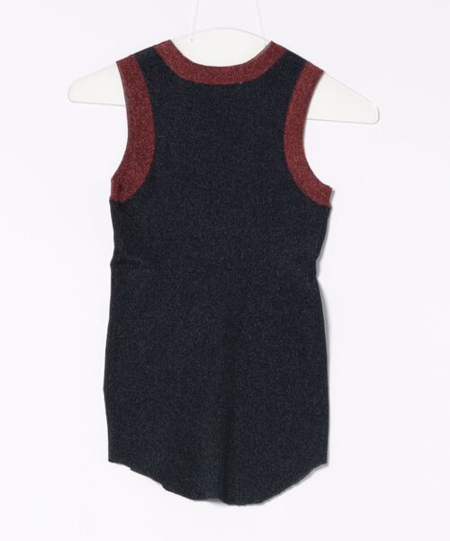 「UN3D.」 ノースリーブニット 38 ブラック レディースの画像