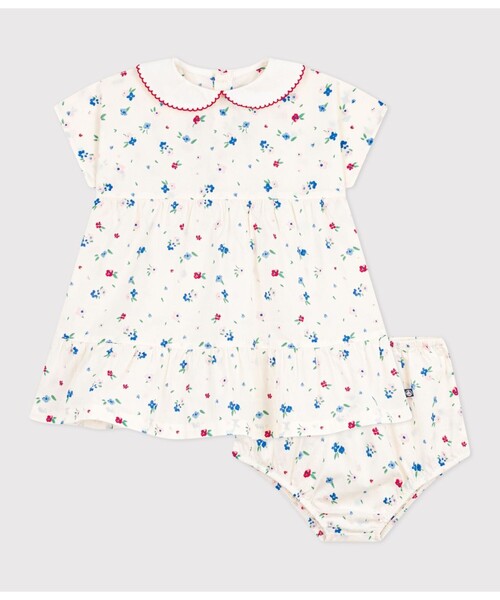 PETIT BATEAU（プチバトー） ワンピース フラワーワンピース＆ブルマ 