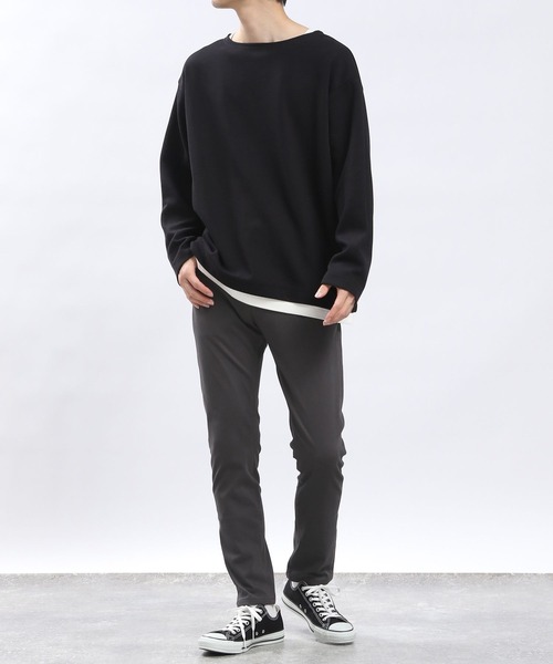 「GLOBAL WORK Smile Seed Store」 スキニーパンツ SMALL チャコール メンズ_画像9