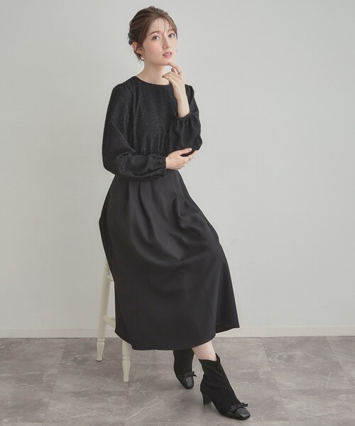 「couture brooch」 ドッキングワンピース 38 ナチュラル レディース_画像4