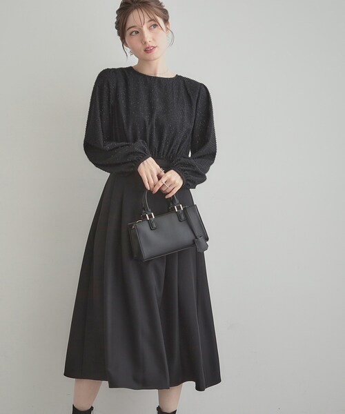 「couture brooch」 ドッキングワンピース 38 ナチュラル レディース_画像6
