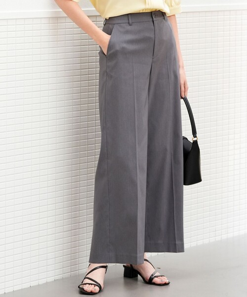 amachi. Elevation Pants 5 グレー ワイドパンツ ANY SIS（エニィスィス） ワイドパンツ パンツ エアリーストレッチ