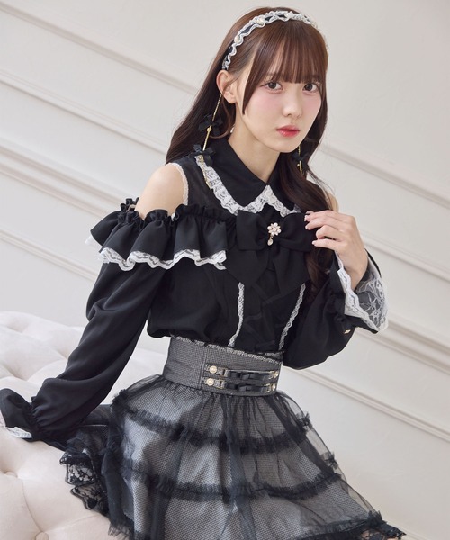 ozz on Japan カットブラウス gothic レースアップ ozz on Japan