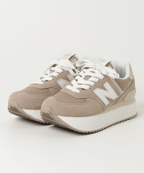 New Balance（ニューバランス） ローカットスニーカー 24.0cm ベージュ